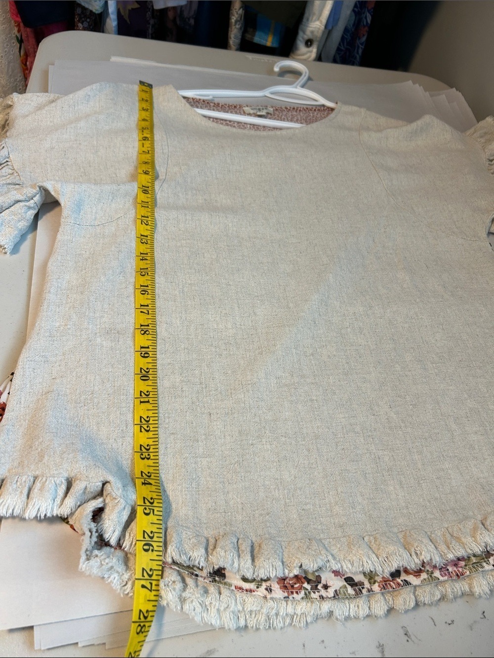 Umgee Linen Blend Floral Top Oversized - Picture 10 of 13